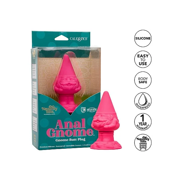 Anal Gnome Gnome Butt Plug - Roze van het merk Naughty Bits - Klassieke Buttplugs - online kopen bij Masculum.nl. De discrete online seks-toys en erotisch heren ondergoed winkel voor gay & hetero mannen.