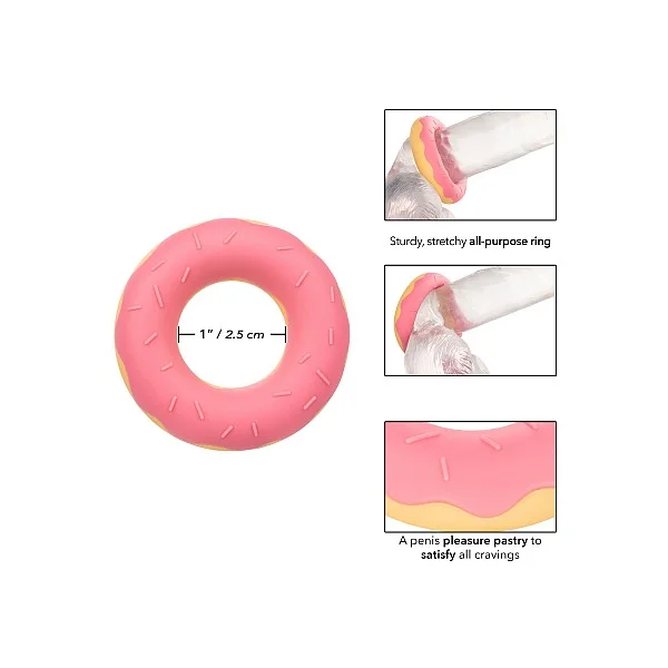 Dickin’ Donuts Silicone Donut Cock Ring - Roze van het merk Naughty Bits - Siliconen Cockringen - online bestellen bij Masculum.nl. De discrete online seks-toys en erotisch heren ondergoed winkel voor gay & hetero mannen.