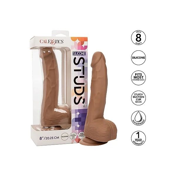 Silicone Studs 8 Inch - Bruine huidskleur van het merk Stud - Realistische Dildo's - online bestellen bij Masculum.nl. De discrete online seks-toys en erotisch heren ondergoed winkel voor gay & hetero mannen.