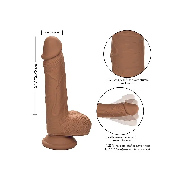 Dual Density Silic Stud 5 Inch - Bruine huidskleur van het merk Stud - Realistische Dildo's - online kopen bij Masculum.nl. De discrete online seks-toys en erotisch heren ondergoed winkel voor gay & hetero mannen.