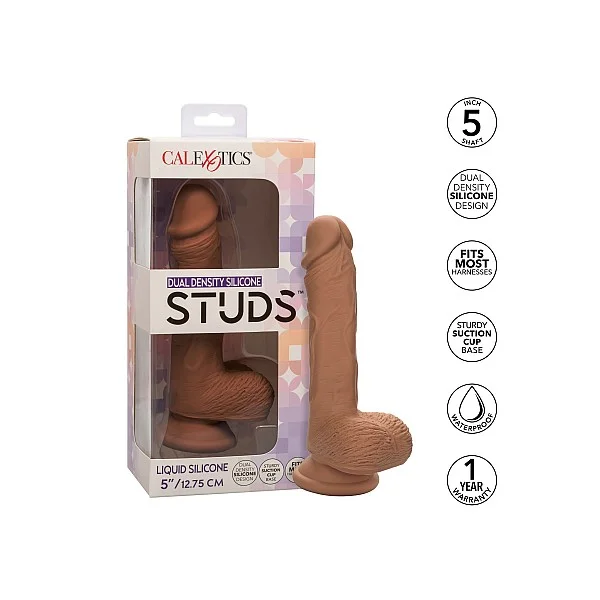Dual Density Silic Stud 5 Inch - Bruine huidskleur van het merk Stud - Realistische Dildo's - online kopen bij Masculum.nl. De discrete online seks-toys en erotisch heren ondergoed winkel voor gay & hetero mannen.
