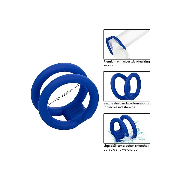 Admiral Dual Cock Cage - Blauw van het merk Admiral - Cockringen - online kopen bij Masculum.nl. De discrete online seks-toys en erotisch heren ondergoed winkel voor gay & hetero mannen.