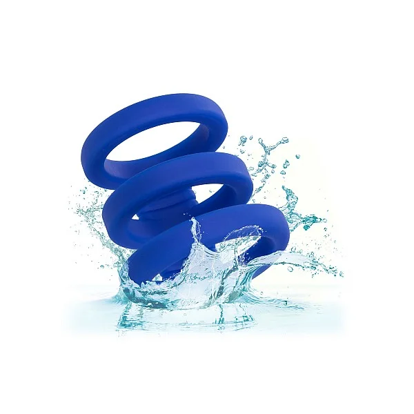 Admiral Triple Cock Cage - Blauw van het merk Admiral - Cockringen - online bestellen bij Masculum.nl. De discrete online seks-toys en erotisch heren ondergoed winkel voor gay & hetero mannen.