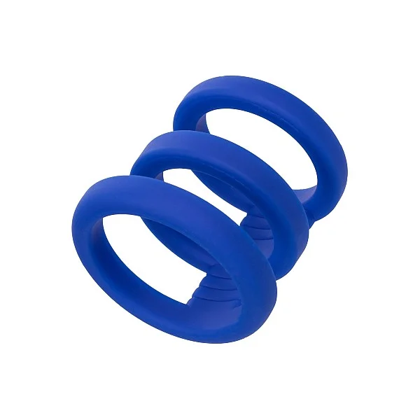 Admiral Triple Cock Cage - Blauw van het merk Admiral - Cockringen - online bestellen bij Masculum.nl. De discrete online seks-toys en erotisch heren ondergoed winkel voor gay & hetero mannen.