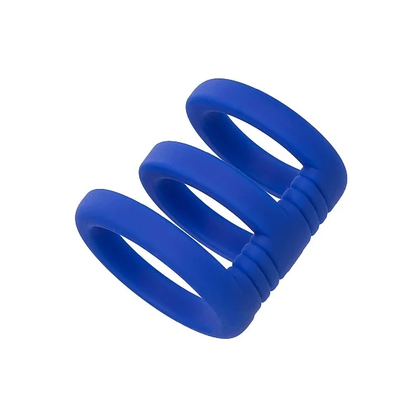 Admiral Triple Cock Cage - Blauw van het merk Admiral - Cockringen - online bestellen bij Masculum.nl. De discrete online seks-toys en erotisch heren ondergoed winkel voor gay & hetero mannen.