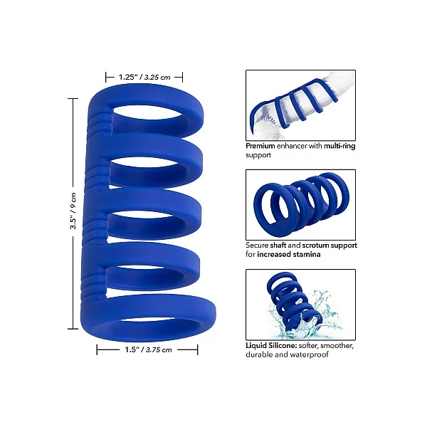 Admiral Xtreme Cage  - Blauw van het merk Admiral - Cockringen - online bestellen bij Masculum.nl. De discrete online seks-toys en erotisch heren ondergoed winkel voor gay & hetero mannen.