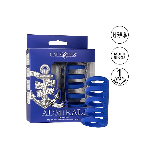 Admiral Xtreme Cage  - Blauw van het merk Admiral - Cockringen - online bestellen bij Masculum.nl. De discrete online seks-toys en erotisch heren ondergoed winkel voor gay & hetero mannen.