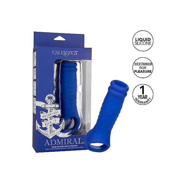 Admiral Wave Extension - Blauw van het merk Admiral - Penis Sleeves - online bestellen bij Masculum.nl. De discrete online seks-toys en erotisch heren ondergoed winkel voor gay & hetero mannen.