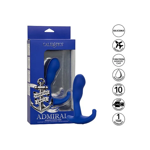 Admiral Advanced Curved Probe - Blauw van het merk Admiral - Anaal Dildo's - online kopen bij Masculum.nl. De discrete online seks-toys en erotisch heren ondergoed winkel voor gay & hetero mannen.