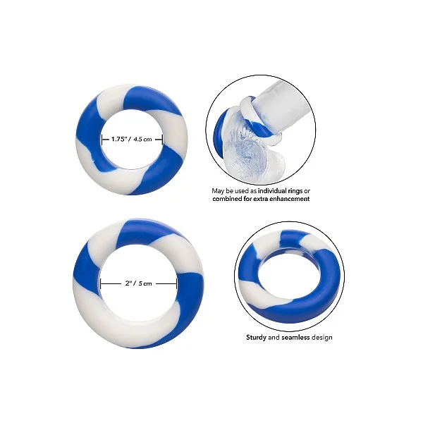 Admiral 2 Ring Set - Blauw van het merk Admiral - Cockringen - online bestellen bij Masculum.nl. De discrete online seks-toys en erotisch heren ondergoed winkel voor gay & hetero mannen.