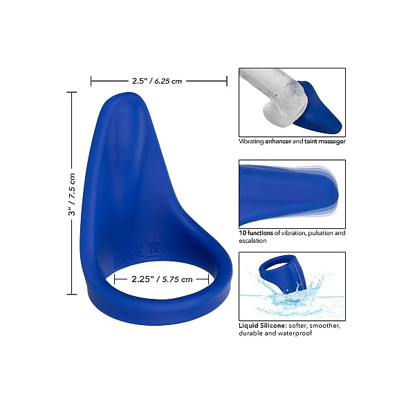 Admiral Perineum Massager - Blauw van het merk Admiral - Vibrerende Cockringen - online kopen bij Masculum.nl. De discrete online seks-toys en erotisch heren ondergoed winkel voor gay & hetero mannen.