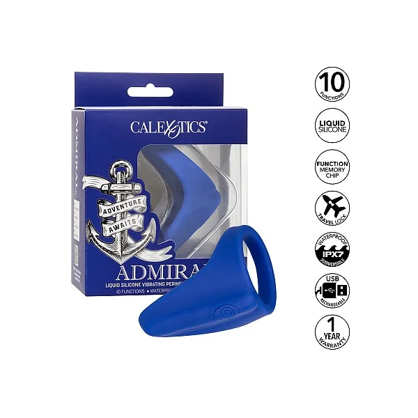 Admiral Perineum Massager - Blauw van het merk Admiral - Vibrerende Cockringen - online kopen bij Masculum.nl. De discrete online seks-toys en erotisch heren ondergoed winkel voor gay & hetero mannen.