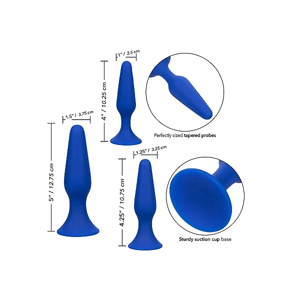 Admiral Anal Trainer Kit - Blauw van het merk Admiral - Buttplugs - online kopen bij Masculum.nl. De discrete online seks-toys en erotisch heren ondergoed winkel voor gay & hetero mannen.