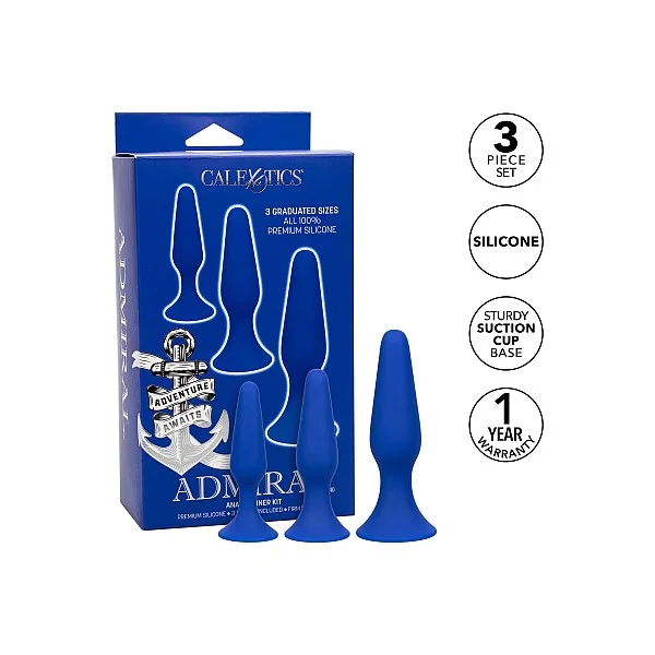 Admiral Anal Trainer Kit - Blauw van het merk Admiral - Buttplugs - online kopen bij Masculum.nl. De discrete online seks-toys en erotisch heren ondergoed winkel voor gay & hetero mannen.