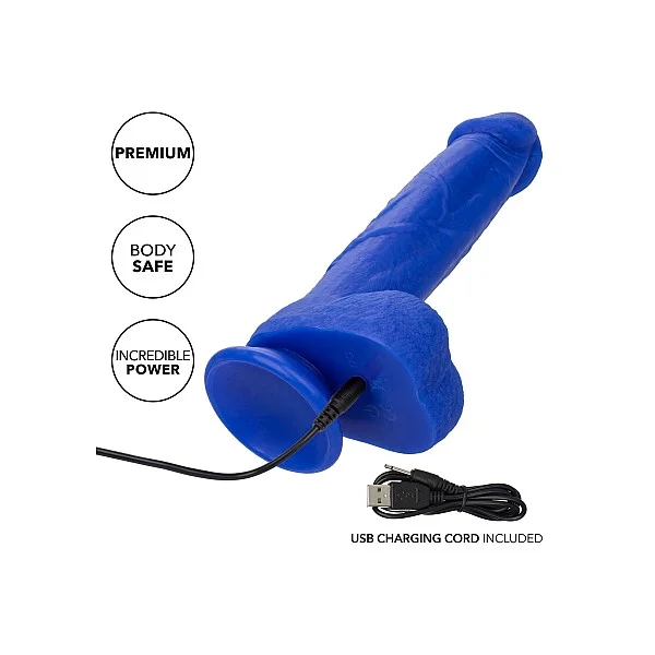 CalExotics Admiral 8” Vibrating Captain - Blauw van het merk Admiral - Realistische Vibrators - online kopen bij Masculum.nl. De discrete online seks-toys en erotisch heren ondergoed winkel voor gay & hetero mannen.