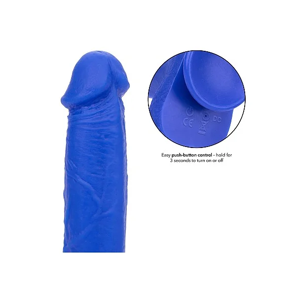 CalExotics Admiral 8” Vibrating Captain - Blauw van het merk Admiral - Realistische Vibrators - online kopen bij Masculum.nl. De discrete online seks-toys en erotisch heren ondergoed winkel voor gay & hetero mannen.
