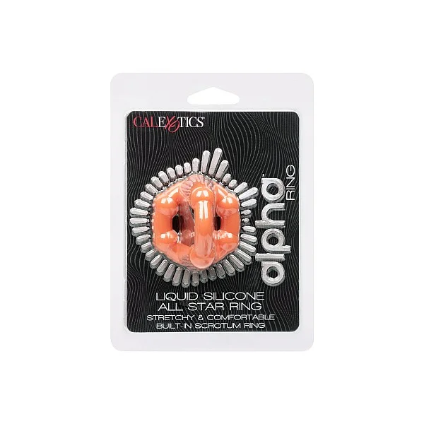Alpha All Star Ring - Oranje van het merk Alpha - Cockringen - online bestellen bij Masculum.nl. De discrete online seks-toys en erotisch heren ondergoed winkel voor gay & hetero mannen.