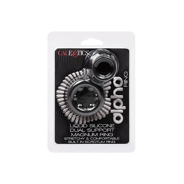 Alpha Dual Magnum Ring - Zwart van het merk Alpha - Cockringen - online kopen bij Masculum.nl. De discrete online seks-toys en erotisch heren ondergoed winkel voor gay & hetero mannen.
