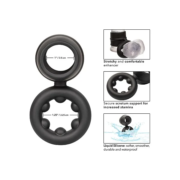 Alpha Dual Magnum Ring - Zwart van het merk Alpha - Cockringen - online kopen bij Masculum.nl. De discrete online seks-toys en erotisch heren ondergoed winkel voor gay & hetero mannen.