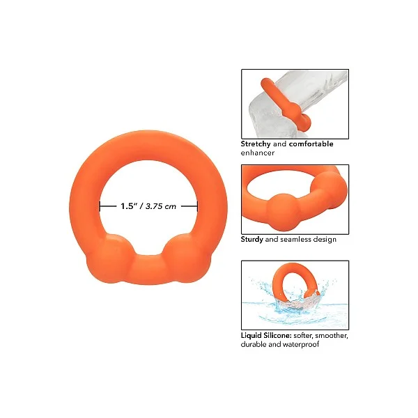 Alpha Dual Ball Ring - Oranje van het merk Alpha - Cockringen - online bestellen bij Masculum.nl. De discrete online seks-toys en erotisch heren ondergoed winkel voor gay & hetero mannen.