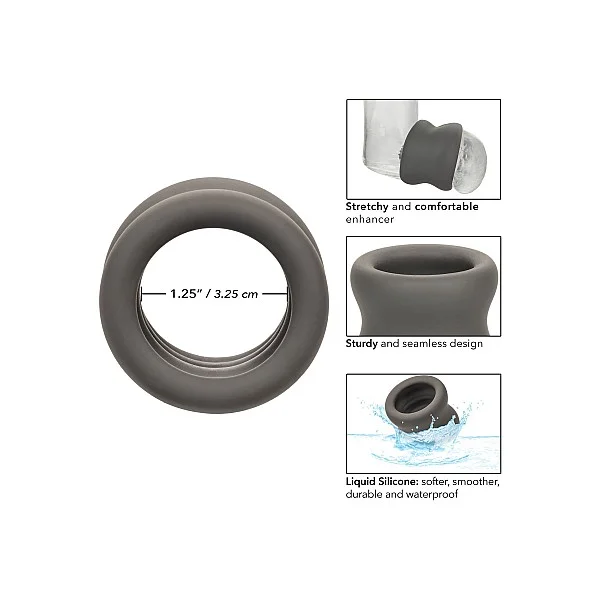 Alpha Scrotum Stretching Ring - Grijs van het merk Alpha - Cockringen - online kopen bij Masculum.nl. De discrete online seks-toys en erotisch heren ondergoed winkel voor gay & hetero mannen.