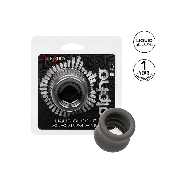 Alpha Scrotum Stretching Ring - Grijs van het merk Alpha - Cockringen - online kopen bij Masculum.nl. De discrete online seks-toys en erotisch heren ondergoed winkel voor gay & hetero mannen.