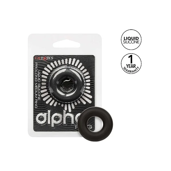 Alpha Prolong Medium Ring - Zwart van het merk Alpha - Cockringen - online bestellen bij Masculum.nl. De discrete online seks-toys en erotisch heren ondergoed winkel voor gay & hetero mannen.