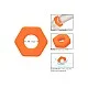 Alpha Prolong Sexagon Ring - Oranje van het merk Alpha - Cockringen - online bestellen bij Masculum.nl. De discrete online seks-toys en erotisch heren ondergoed winkel voor gay & hetero mannen.