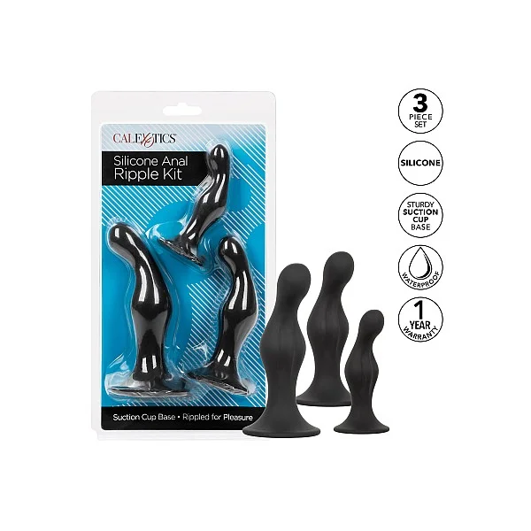 Anal Ripple Kit - Zwart van het merk Anal - Buttplug Sets - online kopen bij Masculum.nl. De discrete online seks-toys en erotisch heren ondergoed winkel voor gay & hetero mannen.