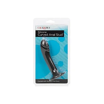 Curved Anal Stud - Zwart
