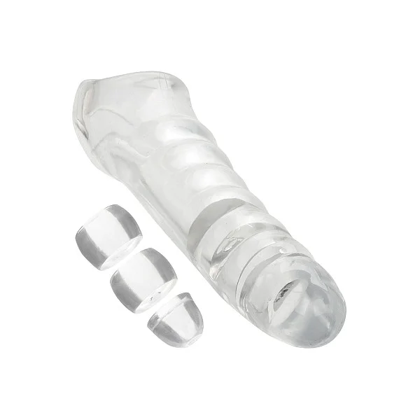 Performance Maxx Clear Extension Kit - Transparant van het merk Performance Maxx - Penis Sleeves - online kopen bij Masculum.nl. De discrete online seks-toys en erotisch heren ondergoed winkel voor gay & hetero mannen.