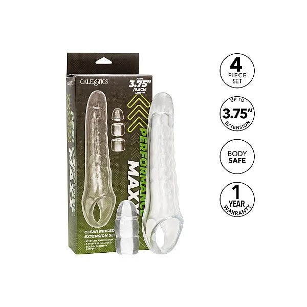 Performance Maxx Clear Extension Kit - Transparant van het merk Performance Maxx - Penis Sleeves - online kopen bij Masculum.nl. De discrete online seks-toys en erotisch heren ondergoed winkel voor gay & hetero mannen.