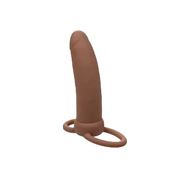 Performance Maxx Rechargeable Thick Dual Penetrator - Bruine huidskleur