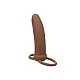 Performance Maxx Rechargeable Thick Dual Penetrator - Bruine huidskleur van het merk Performance Maxx - Penis Sleeves - online kopen bij Masculum.nl. De discrete online seks-toys en erotisch heren ondergoed winkel voor gay & hetero mannen.