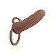 Performance Maxx Rechargeable Thick Dual Penetrator - Bruine huidskleur van het merk Performance Maxx - Penis Sleeves - online kopen bij Masculum.nl. De discrete online seks-toys en erotisch heren ondergoed winkel voor gay & hetero mannen.