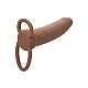 Performance Maxx Rechargeable Thick Dual Penetrator - Bruine huidskleur van het merk Performance Maxx - Penis Sleeves - online kopen bij Masculum.nl. De discrete online seks-toys en erotisch heren ondergoed winkel voor gay & hetero mannen.
