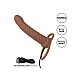 Performance Maxx Rechargeable Ribbed Dual Penetrator - Bruine huidskleur van het merk Performance Maxx - Penis Sleeves - online kopen bij Masculum.nl. De discrete online seks-toys en erotisch heren ondergoed winkel voor gay & hetero mannen.