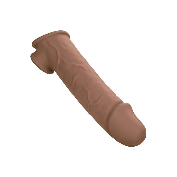 Life-Like Extension 8 Inch - Bruine huidskleur van het merk Performance Maxx - Penis Sleeves - online bestellen bij Masculum.nl. De discrete online seks-toys en erotisch heren ondergoed winkel voor gay & hetero mannen.