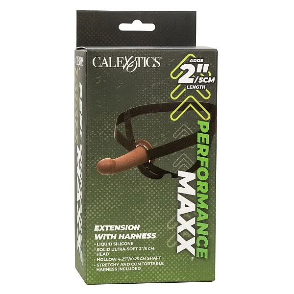 Extension W Harness - Bruine huidskleur van het merk Performance Maxx - Voorbinddildo's - online kopen bij Masculum.nl. De discrete online seks-toys en erotisch heren ondergoed winkel voor gay & hetero mannen.