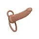 Rechargeable Dual Penetrator - Bruine huidskleur van het merk Performance Maxx - Voorbinddildo's - online bestellen bij Masculum.nl. De discrete online seks-toys en erotisch heren ondergoed winkel voor gay & hetero mannen.