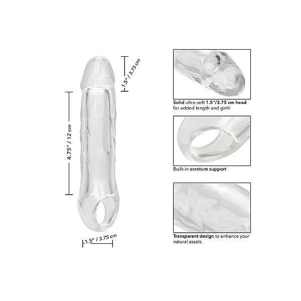 Performance Maxx Clear Extension 6.5' - Transparant van het merk Performance Maxx - Penis Sleeves - online kopen bij Masculum.nl. De discrete online seks-toys en erotisch heren ondergoed winkel voor gay & hetero mannen.