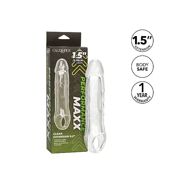 Performance Maxx Clear Extension 6.5' - Transparant van het merk Performance Maxx - Penis Sleeves - online kopen bij Masculum.nl. De discrete online seks-toys en erotisch heren ondergoed winkel voor gay & hetero mannen.