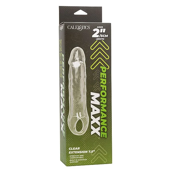 Performance Maxx Clear Extension 7.5' - Transparant van het merk Performance Maxx - Penis Sleeves - online kopen bij Masculum.nl. De discrete online seks-toys en erotisch heren ondergoed winkel voor gay & hetero mannen.