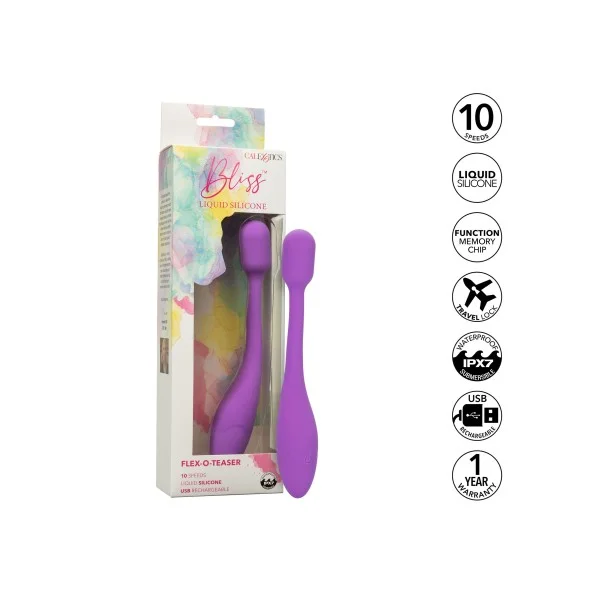 Bliss Liquid Silicone Flex-O-Teaser - Paars van het merk Bliss - Prostaat Vibrators - online kopen bij Masculum.nl. De discrete online seks-toys en erotisch heren ondergoed winkel voor gay & hetero mannen.