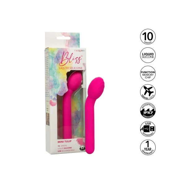 Bliss Liquid Silicone Mini Tulip - Roze van het merk Bliss - Prostaat Vibrators - online kopen bij Masculum.nl. De discrete online seks-toys en erotisch heren ondergoed winkel voor gay & hetero mannen.