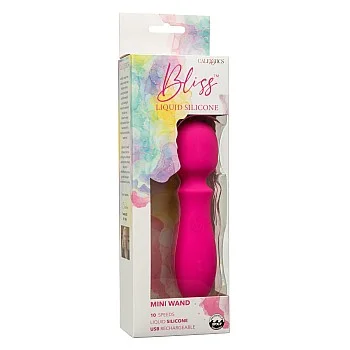Bliss Liquid Silicone Mini Wand - Roze