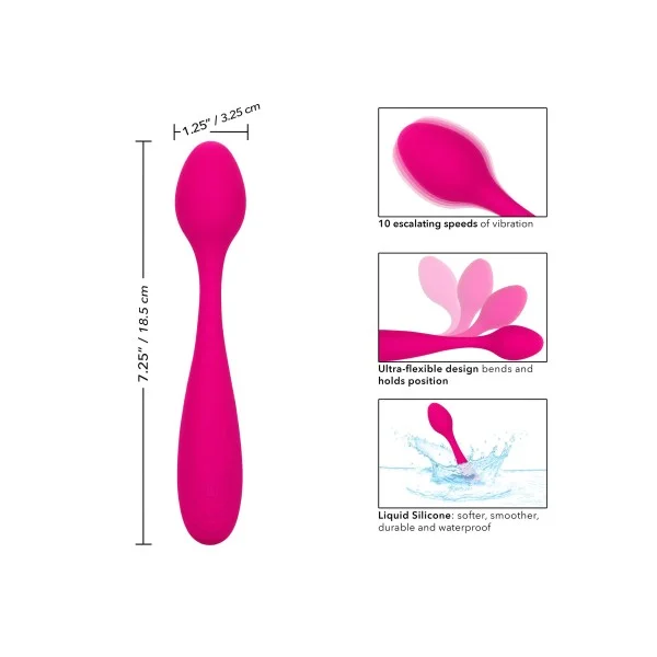 Bliss Liquid Silicone Bendie G - Roze van het merk Bliss - Prostaat Vibrator - online kopen bij Masculum.nl. De discrete online seks-toys en erotisch heren ondergoed winkel voor gay & hetero mannen.
