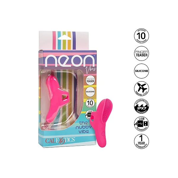 The Nubby Vibe - Roze van het merk Neon Vibes - Vingervibrators - online bestellen bij Masculum.nl. De discrete online seks-toys en erotisch heren ondergoed winkel voor gay & hetero mannen.