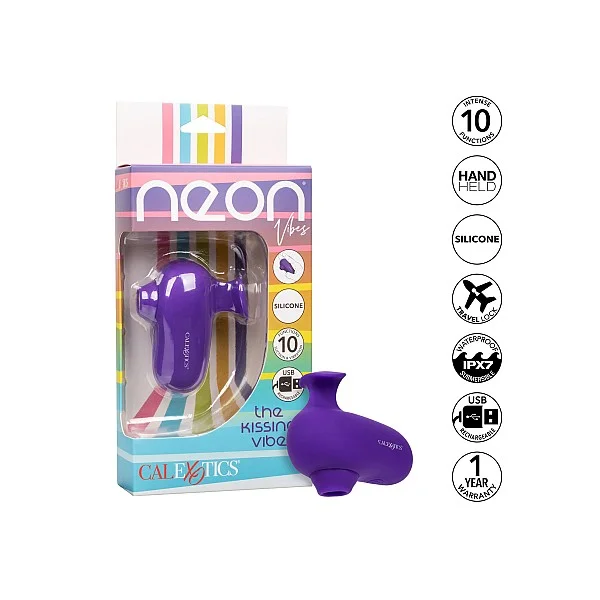 The Kissing Vibe - Paars van het merk Neon Vibes - Vingervibrators - online kopen bij Masculum.nl. De discrete online seks-toys en erotisch heren ondergoed winkel voor gay & hetero mannen.