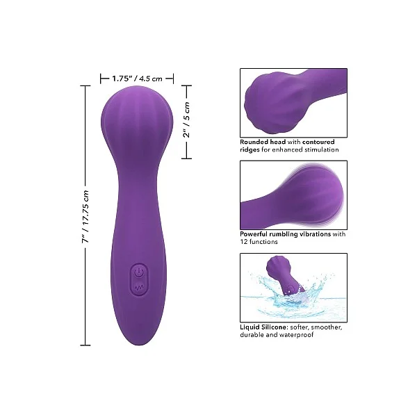 CalExotics Stella Liquid Silicone 'O” Wand - Paars van het merk Stella - Wand Massagers - online bestellen bij Masculum.nl. De discrete online seks-toys en erotisch heren ondergoed winkel voor gay & hetero mannen.